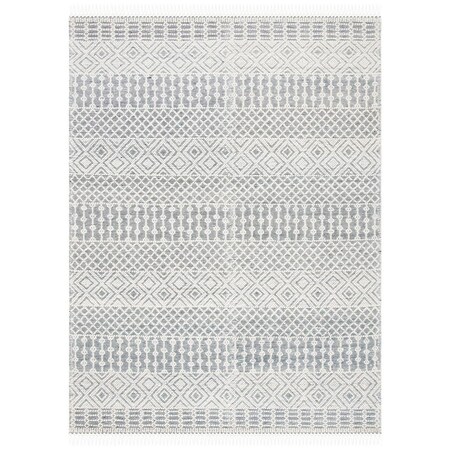 Safavieh 8 x 10 ft. Natura Hand Loomed Rectangle Rug, Ivory & Black NAT852Z-8